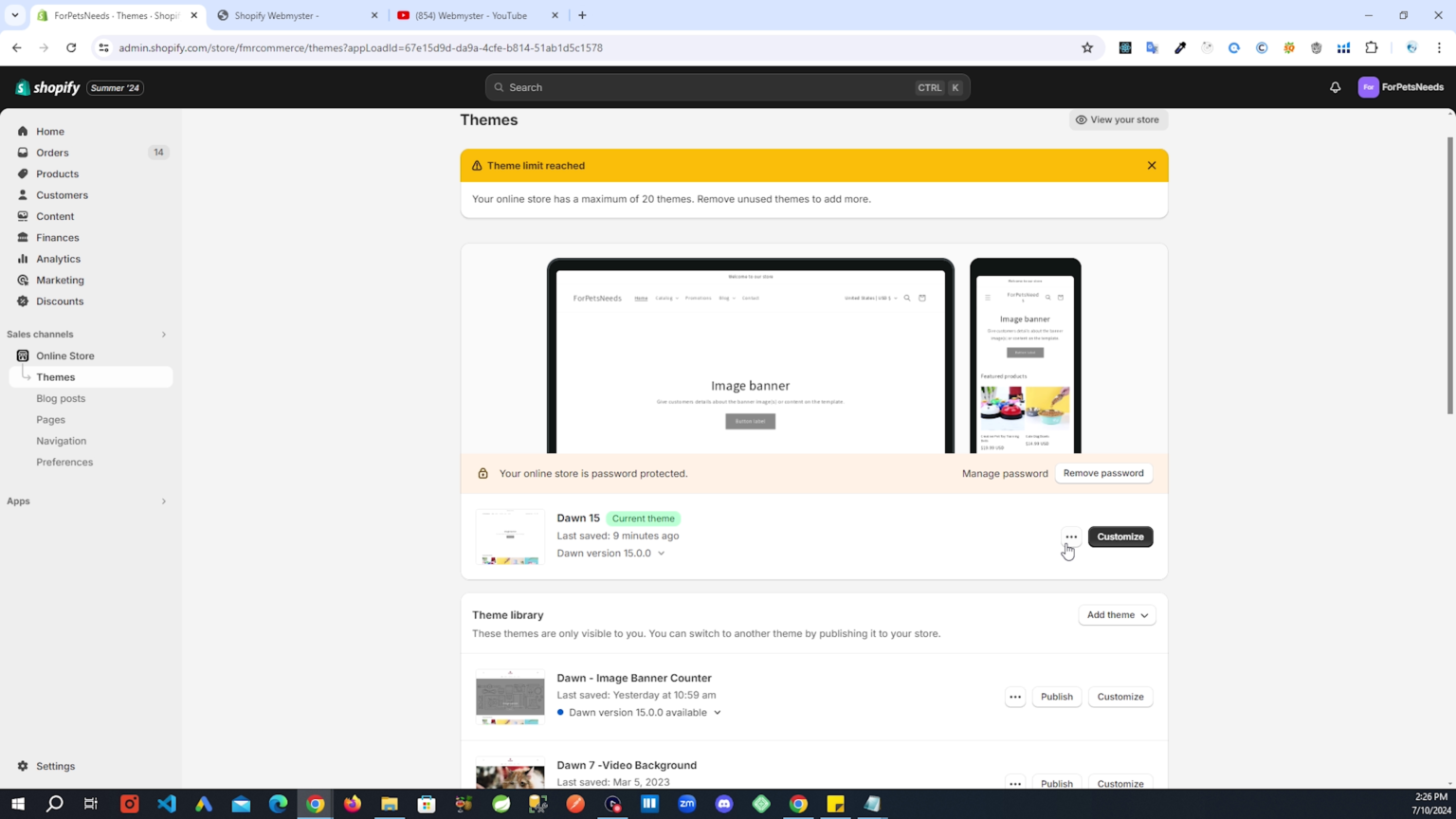 How to add Video Banner to Shopify Dawn Theme in 2024